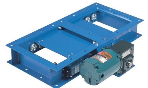 Blue Motorized Rack And Pinion Gates