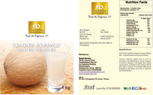 Tender Coconut Water Powder