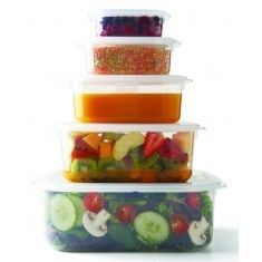 Plastic Realseal Five Storer Value Pack Container