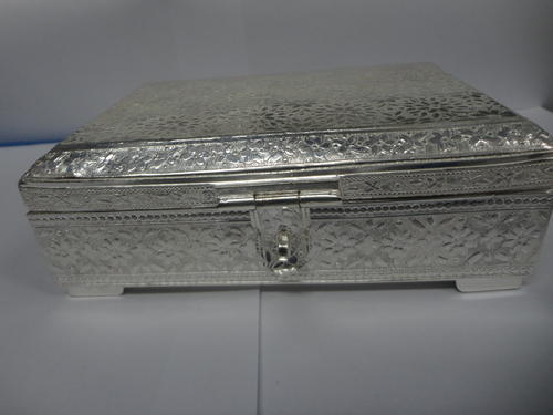 Rectangular Shape Silver Box