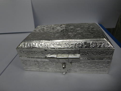 Bio-Degradable Rectangular Silver Jewellery Box