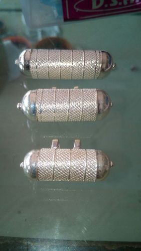 Silver Round Taweez Box