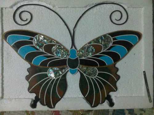 Butterfly Inlay Marble Pieces Size: Customized