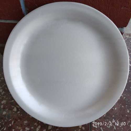 White Disposable Thermocol Fibre Plates