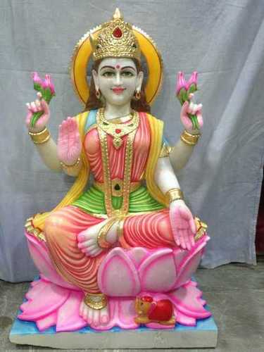 Makrana Marble Goddess Lakshmi Statue