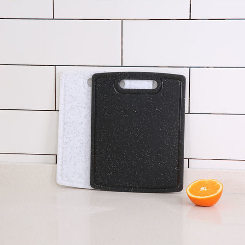 Black Plastic Cutting Board With Juice Groove