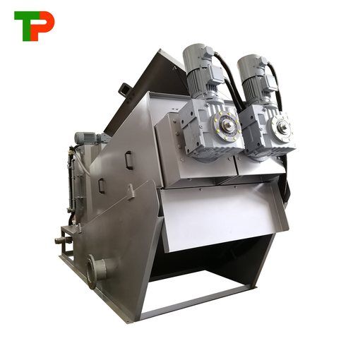 Screw Sludge Dewatering Machine - SS314 & SS304 Stainless Steel | Electric Drive, Full Automatic, 0.36 Power Consumption