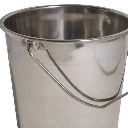 Silver Stainless Steel Bucket