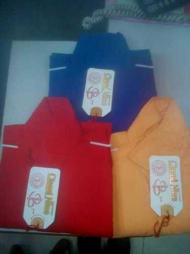 Pure Cotton Mens Shirts (Red, Blue And Orange)