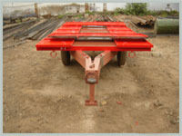 Red Efficient Agricultural Trailer Folding