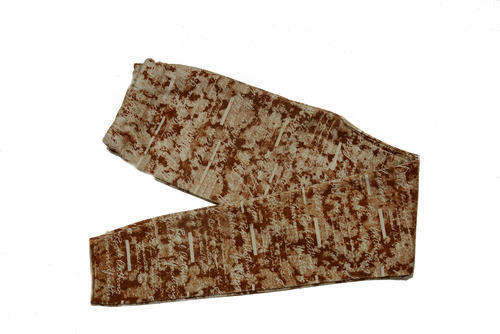 Brown Ladies Printed Woolen Legging