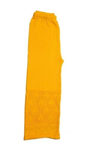 Yellow Ladies Woolen Palazzo Pant