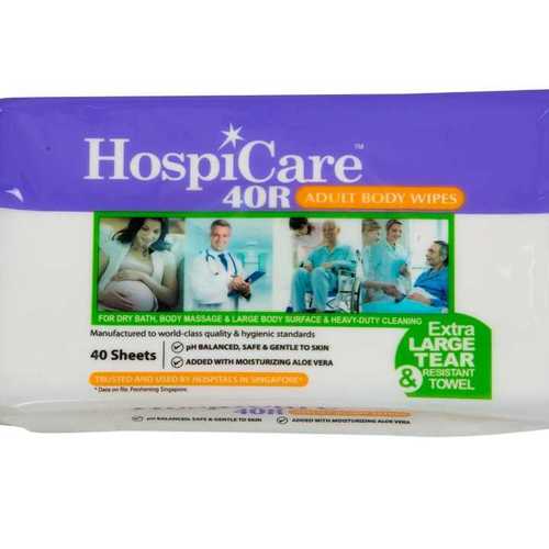 Disposable Adult Body Wet Wipes 40R