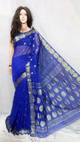 Blue Resham Ball Buti Sarees