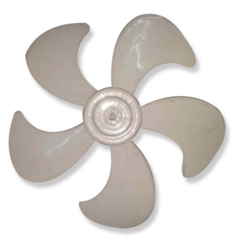 White And Black Five Blade Cooler Plastic Fan