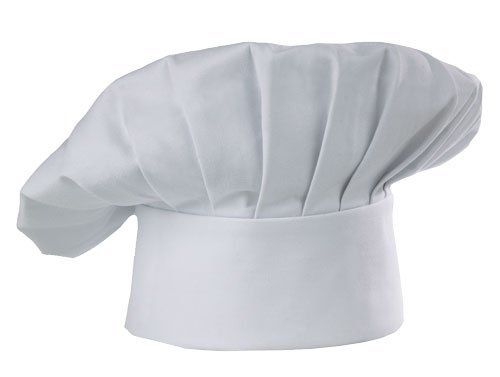 White Kitchen Cooking Chef Cap