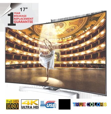 Silver & Black Led Tv 17 Inch To 65 Inch