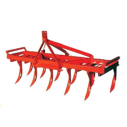 Red Tractor Mounted Agricultural Cultivator