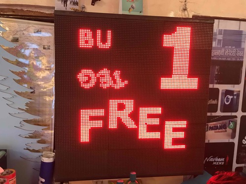 LED Advertising Scroller Board By Brand Activation Services  