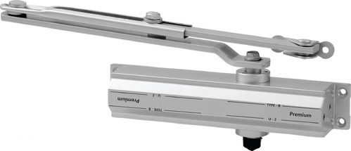 Silver Metal Body Premium Door Closer