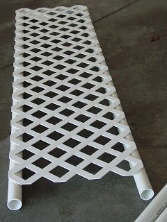 Diamond Shaped Pvc Pipe Lattice