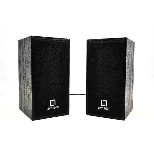 Black Mini Wooden Computer Speaker