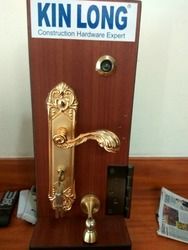 Polished Royal Design Golden Door Lock