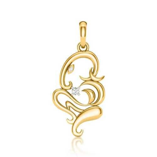 Glittering Ganesh Diamond Pendant