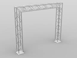 Party Decoration Silver Colour Aluminum Goal Post Truss