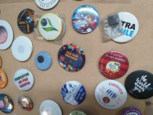 Round Printed Pin Badges