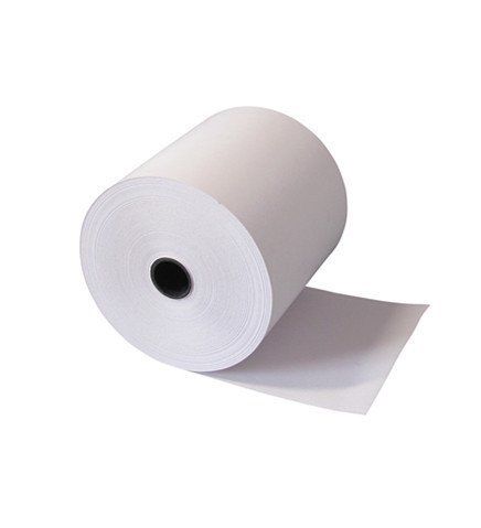 White Plain Paper Roll - Premium Quality Raw Paper, Custom Size, Crisp White Finish