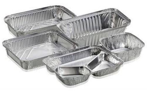 Silver Disposable Aluminum Foil Food Container