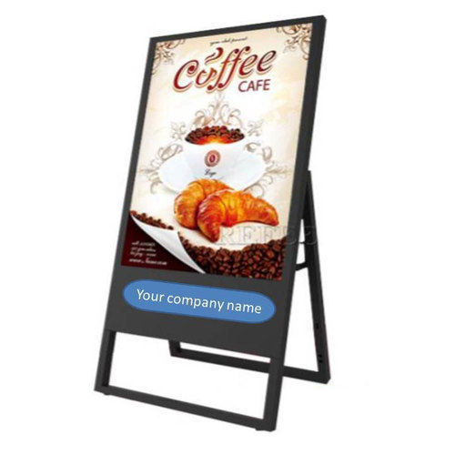 Multi Color Aluminum Rectangle Portable Digital Signage Board