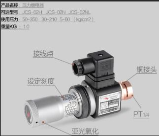 High Performance Pressure Switches Jcs-02n