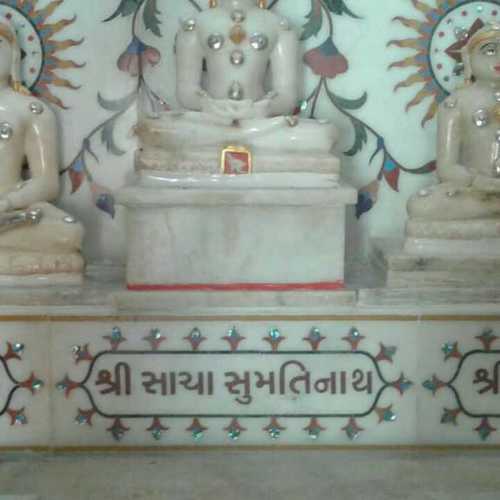 Marble Temple With Pacchekari Work