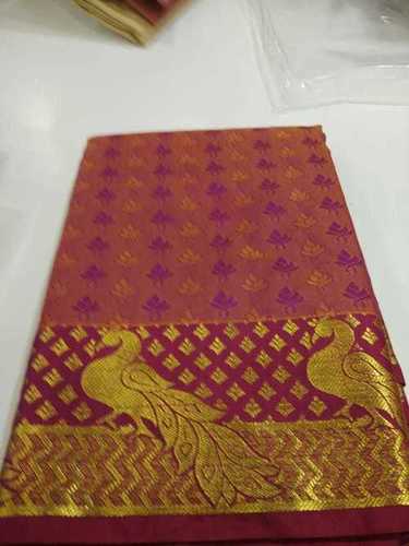 Multi Color Smooth Texture Printed Embose Sarees