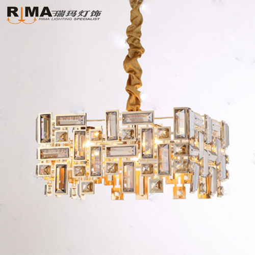 Baccarat Gold Hotel Large K9 Modern Crystal Chandelier Light Source: Energy Saving