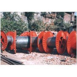 Heavy Duty Red Cable Drum Application: Construction