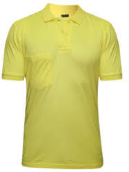 Yellow Color Mens Polo T Shirt