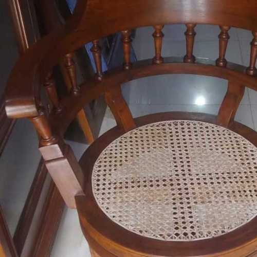 Antique Revolving Cane Chair