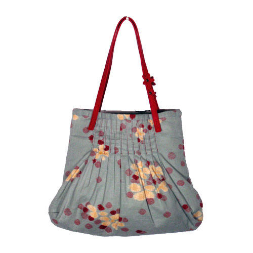 Jhola/Cloth Bag/Handmade Bag - Red&Blue Designer - Paharizones
