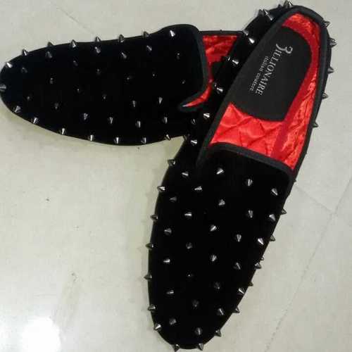 Black Billonarie Studds Spike Shoes