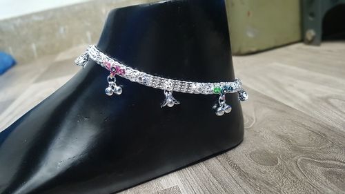 Multicolor Silver Sterling Anklets Jewelry