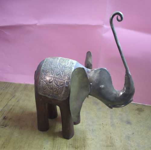 Wood And Iron Elephant Handicrafts
