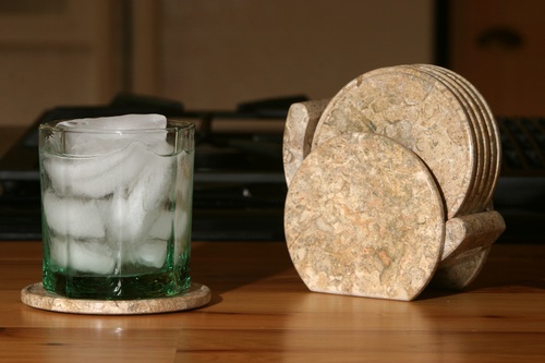 Fossil Stone Coaster Set