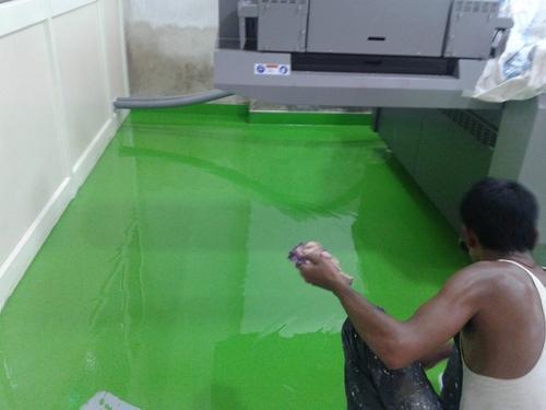 Green Epoxy Flooring Size: Diffrent Size Available