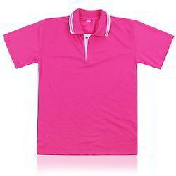 Pink Half Collar T-Shirts