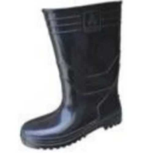 Black Safety Gumboot For Construction Site