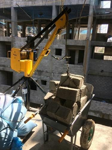 Yellow Electric Mini Crane