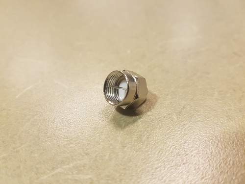 Zinc Port Terminator Cap F-59th (75 Ohm F)